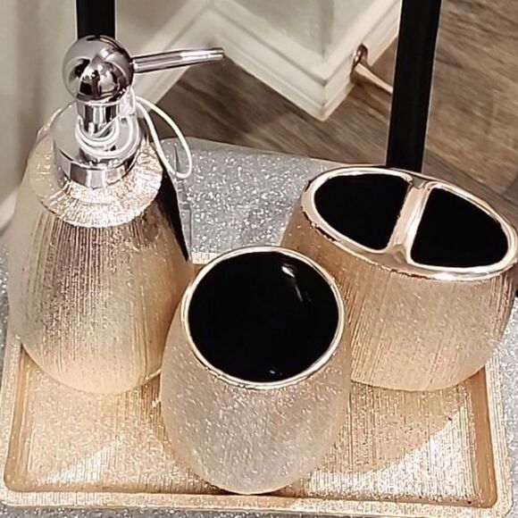 Deko Kassa Sunset Ombre Ceramic Bathroom Accessory Set - Picture 5 of 9